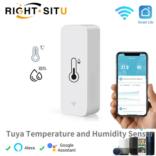 Tuya Smart Temperature And Humidity Sensor  WiFi APP Remote Monitor