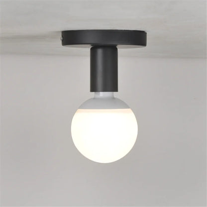 Simple Ceiling Light Retro Industrial Metal E27 Ceiling Lamp for Living Room