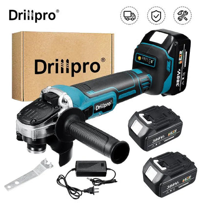 Drillpro 125mm Rechargable Electric Angle Grinder