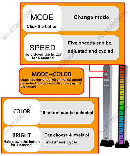 RGB Music Sound Control with LED Lights