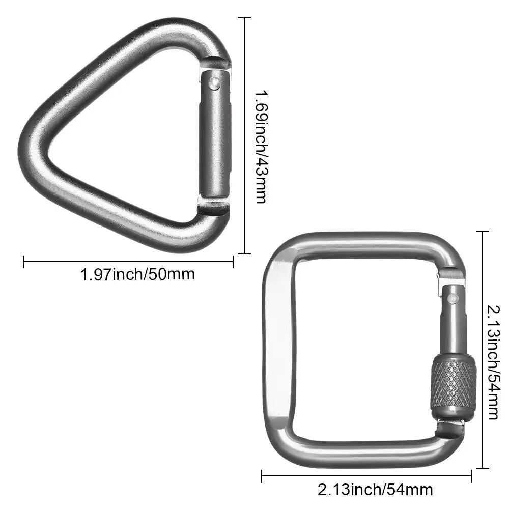 Square Carabiner Outdoor Camping Keychain