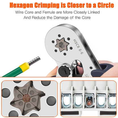 Hexagonal Ferrule Crimp Tool