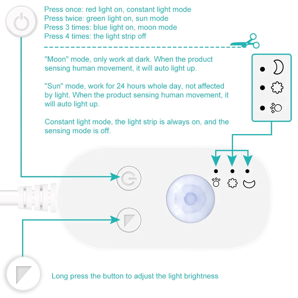 5V PIR Dimmer Switch Touch Sensor