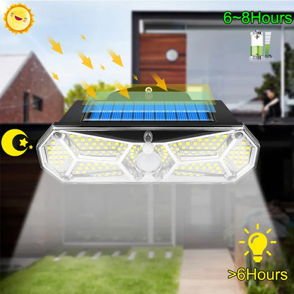 Outdoor Motion Sensor 158LEDs IP65 Solar Lights