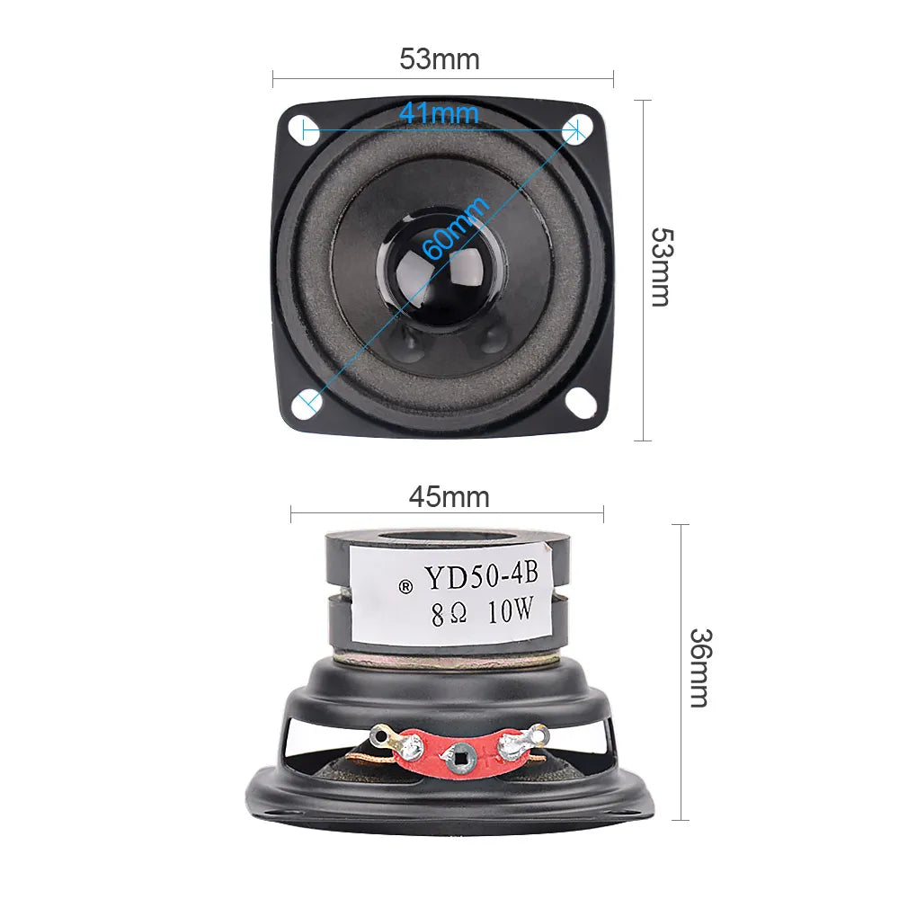 AIYIMA 2Pcs 2 Inch Portable Audio Speaker