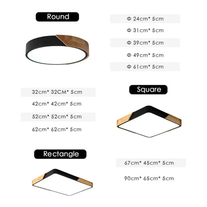 LED Ceiling Light Modern Nordic Round Lamp