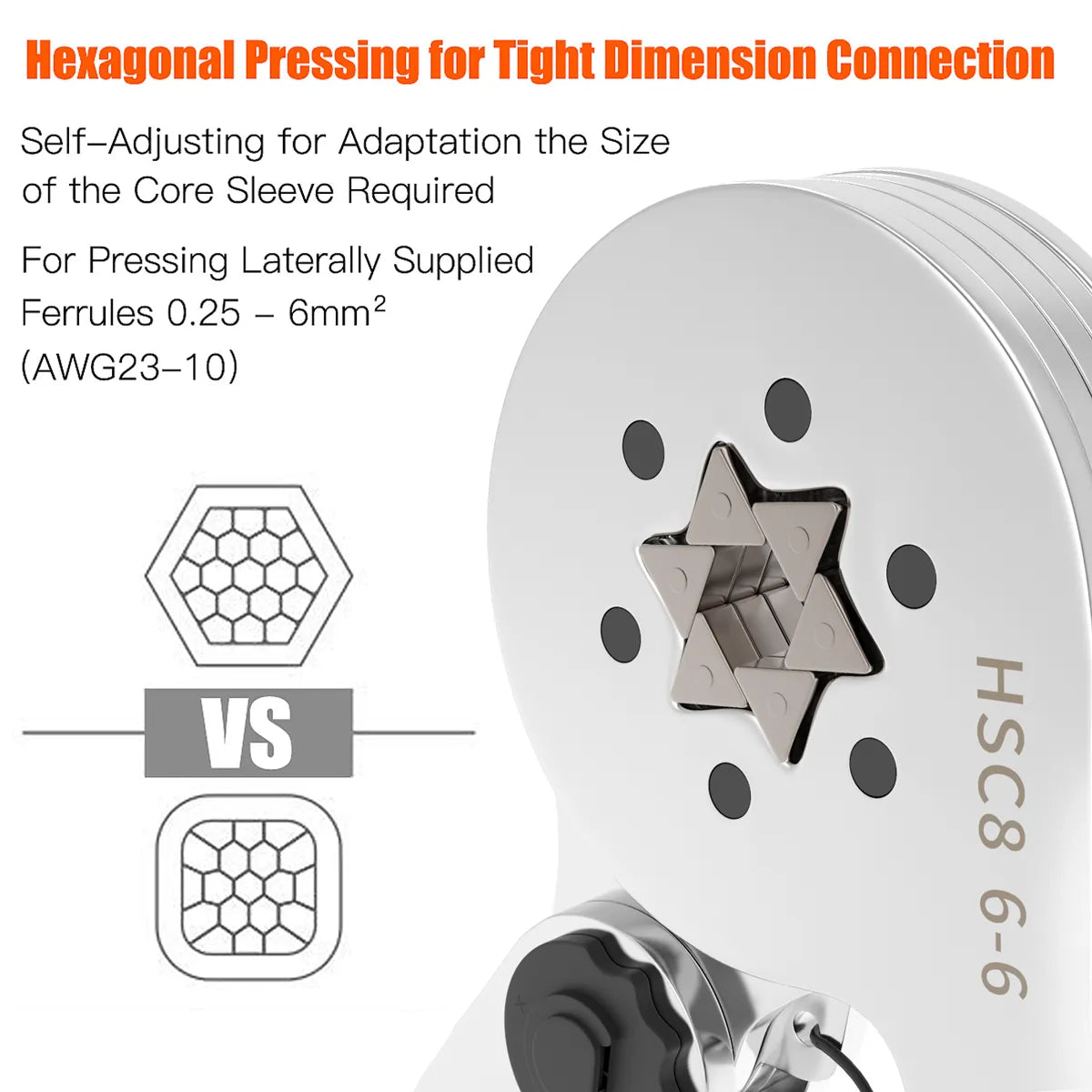 Hexagonal Ferrule Crimp Tool