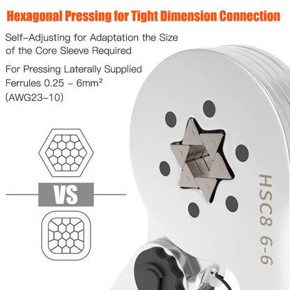 Hexagonal Ferrule Crimp Tool