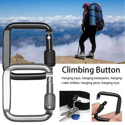 Square Carabiner Outdoor Camping Keychain