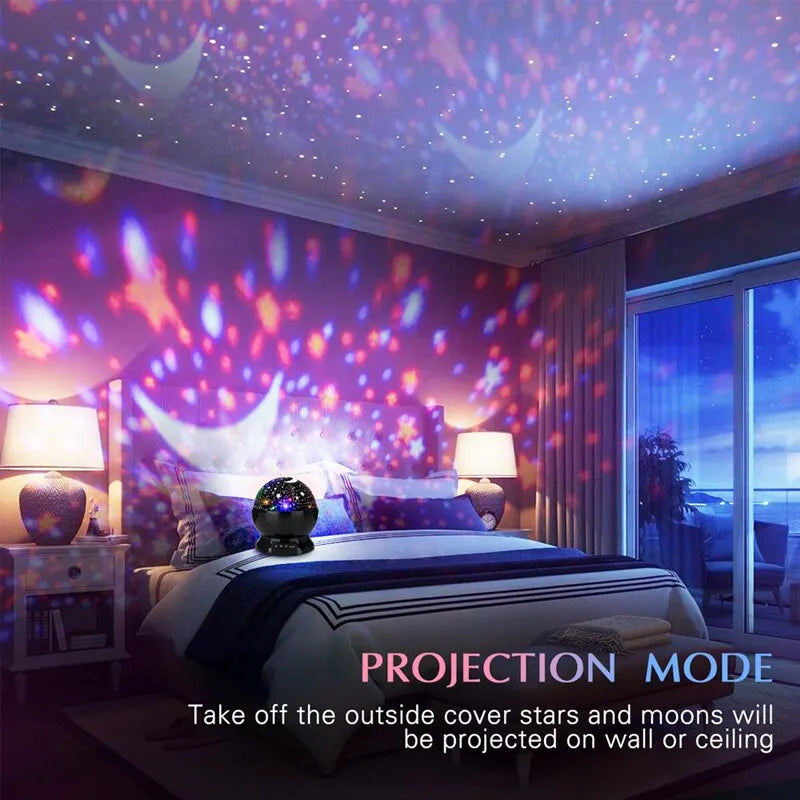 Starry Projector Night Light Lamp