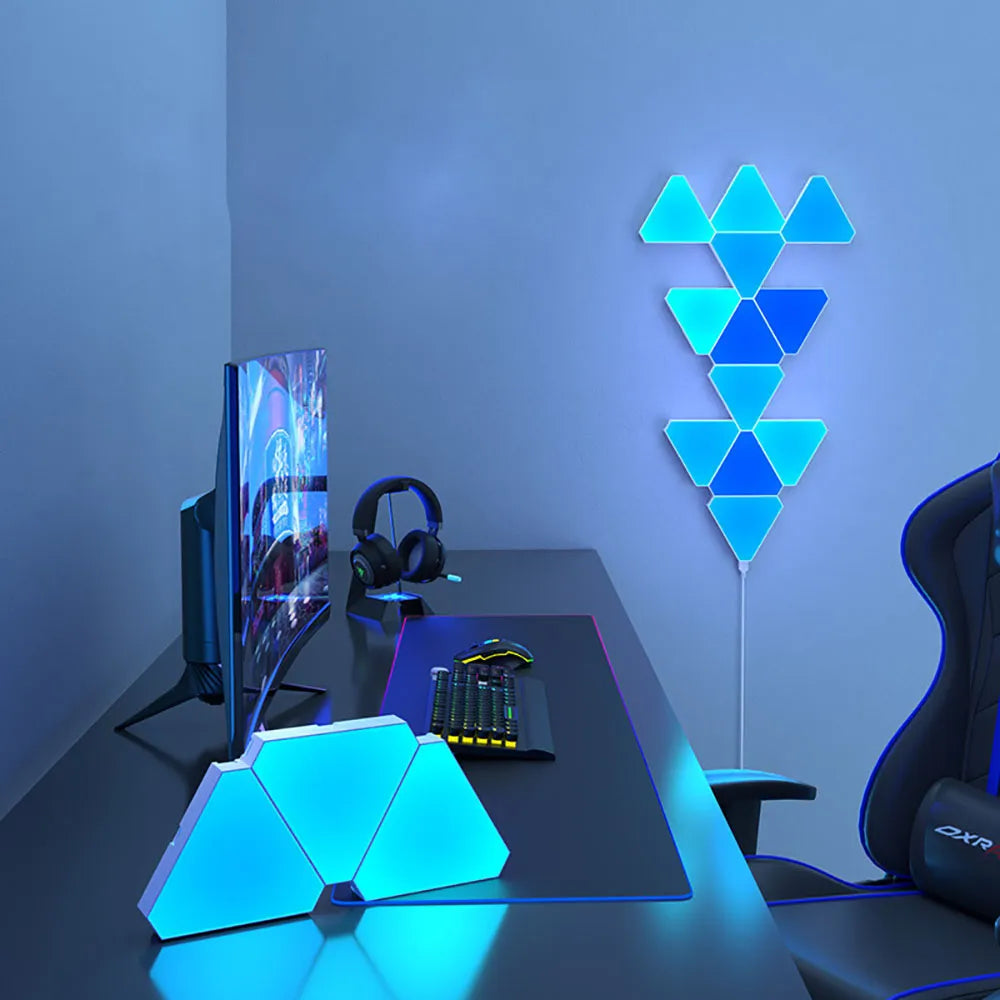 Triangular Quantum LED Wall Lamp