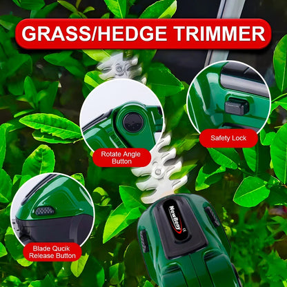 Yofidra 24V 2 in 1 Electric Hedge Trimmer