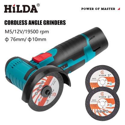 HILDA 12v Rechargeable Mini Angle Grinder