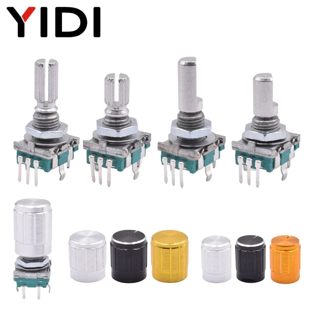 5/10pcs 20 Position Incremental Encoder Knob Button Switch