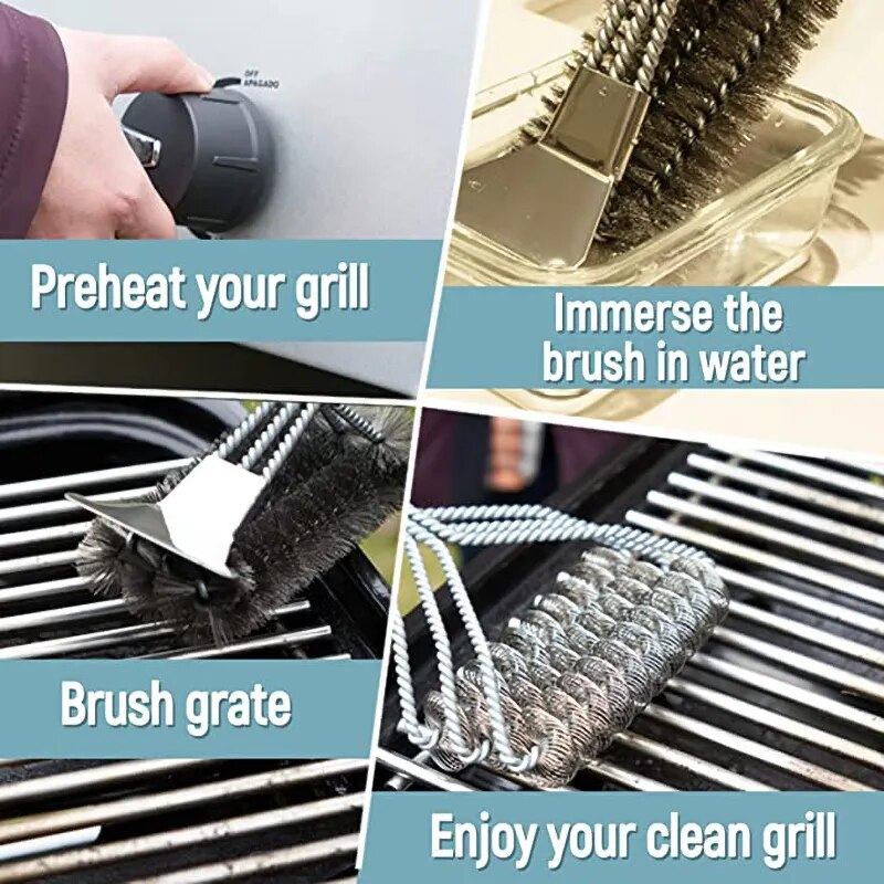 BBQ Grill Barbecue Kit Cleaning Brush