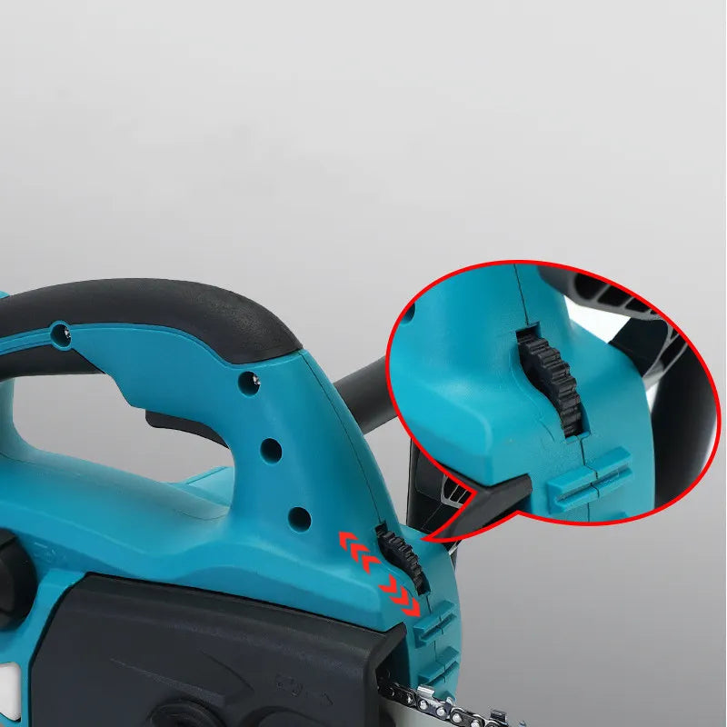 3000W 12 Inch Cordless Brushless Electric Saw Chainsaw Oil Chain saw with 2PCS Battery Brushless Motor Power Tool for Makita