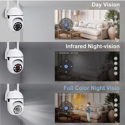 5MP Wifi IP Outdoor Smart Tracking Surveillance Cameras Two-way Audio