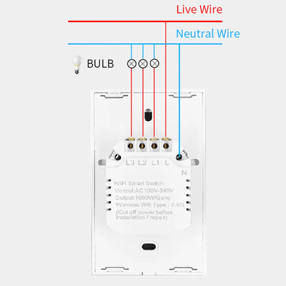 Wifi Smart Touch Screen Glass Panel Voice Control