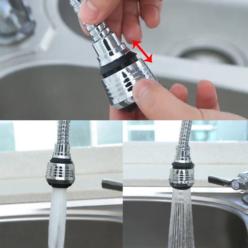 360° Rotatable Faucet Extender: 2 Modes & High Pressure