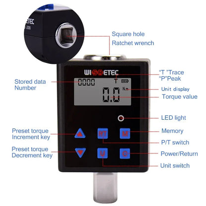 Adjustable Digital Torque Meter 0.3-340 N.m