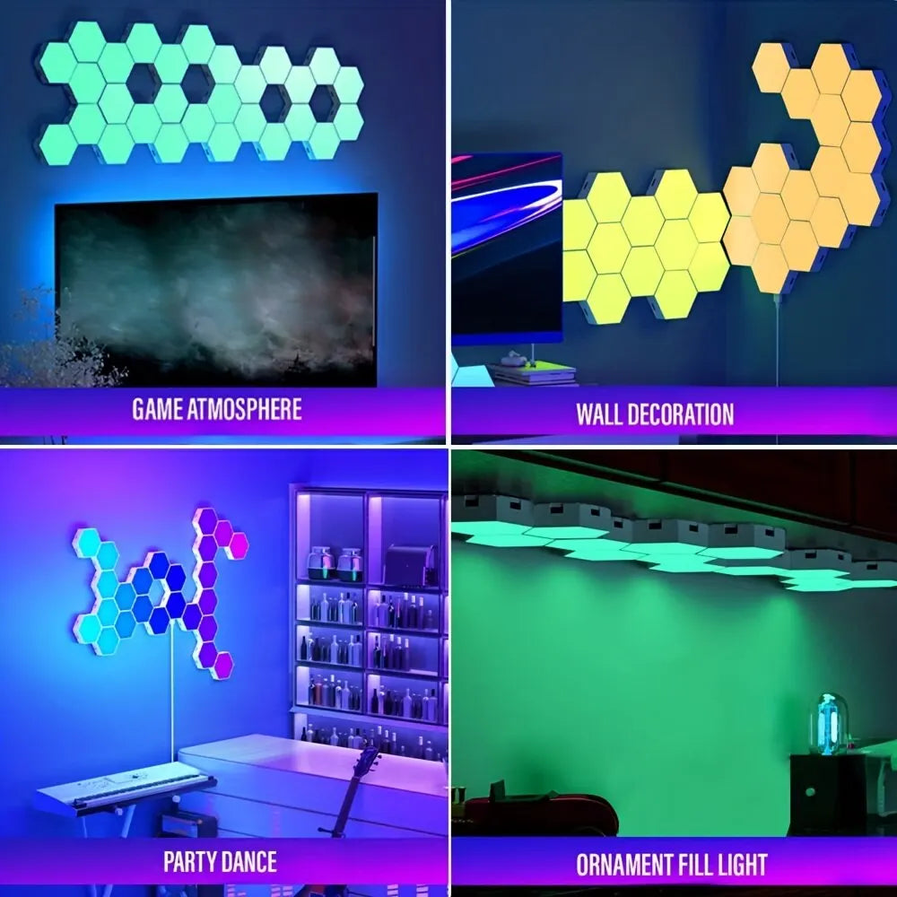 RGB Intelligent Hexagonal Wall Lamp