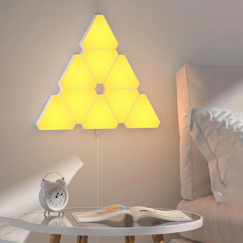 Triangular Quantum LED Wall Lamp