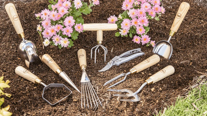 Better Homes & Gardens Stainless Steel Gardening Tool Set, Garden Tools (9 Piece)