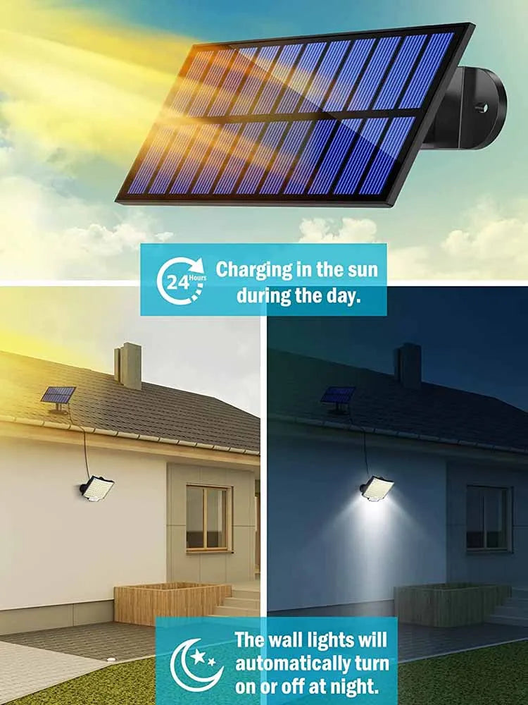 LED Outdoor Waterproof Solar Light with Motion Sensor Floodlight