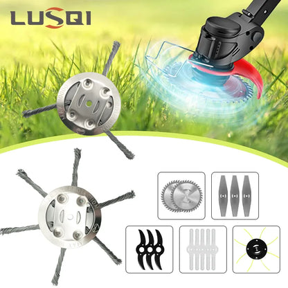 LUSQI Lithium Lawn Mower Head Universal Grass Trimmer