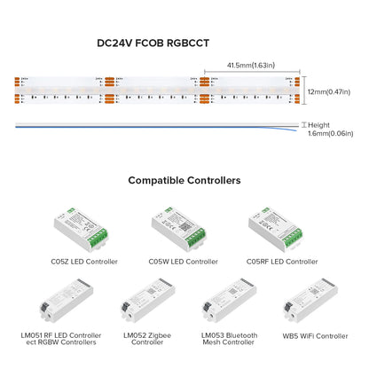 FCOB RGBCCT LED Light Strip