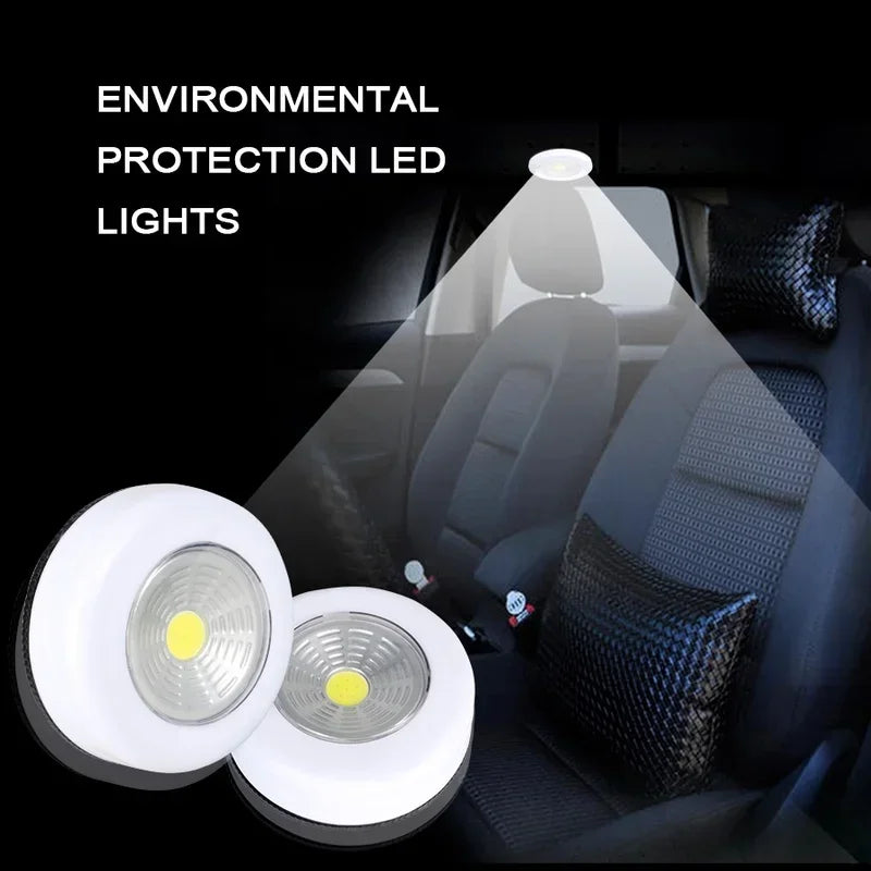 3pcs COB LED Under Cabinet Light With Adhesive Sticker