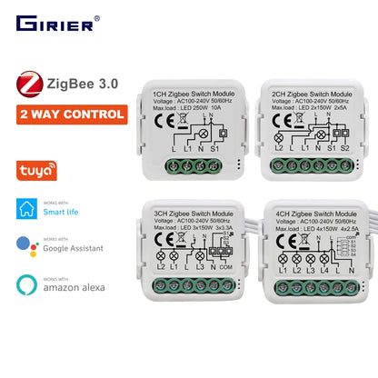 GIRIER Tuya ZigBee 3.0 Light Switch Module