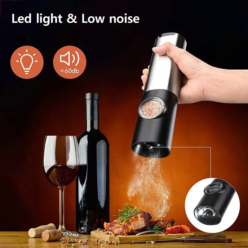 Electric Salt Grinder Set