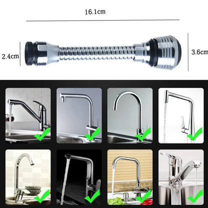 360° Rotatable Faucet Extender: 2 Modes & High Pressure