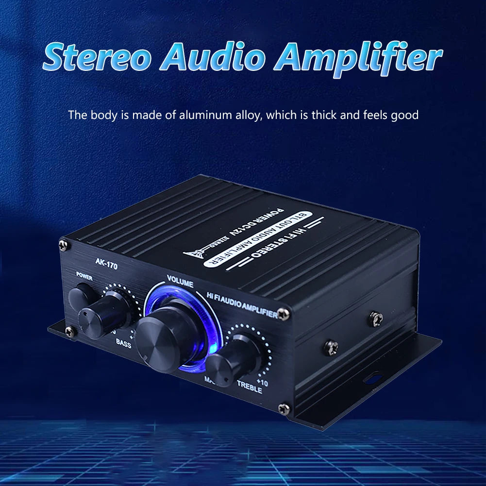 Home Digital Amplifiers Hifi Stereo Audio Power Amplifier 200W+200W Dual Channel Power Amp 125x75x40mm 1-2pcs