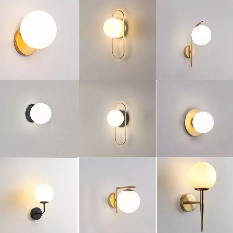 Wall LED Lamps Lighting with Glass Ball