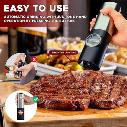 Electric Salt Grinder Set