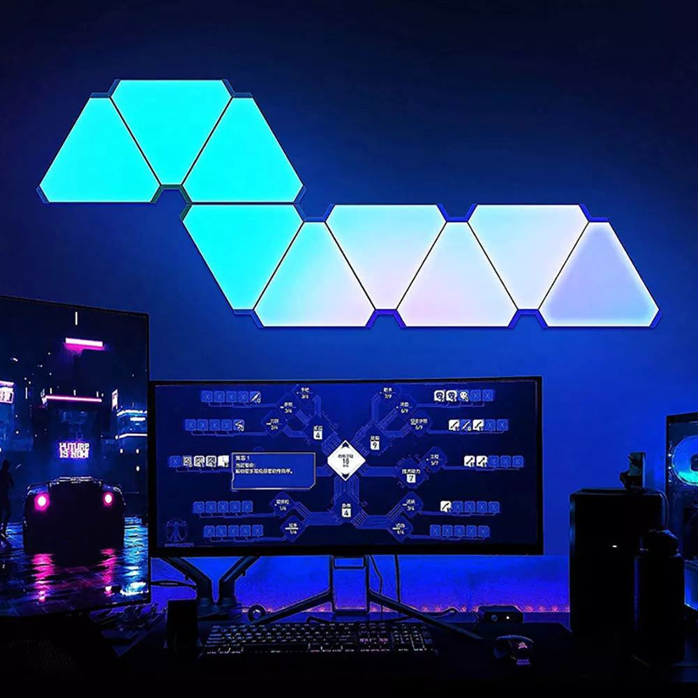 Triangular Quantum LED Wall Lamp