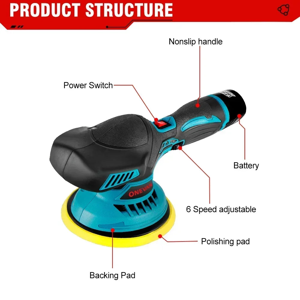 6000RPM Cordless Mini Polisher