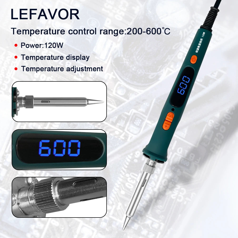 120W Digital Soldering Iron Kit