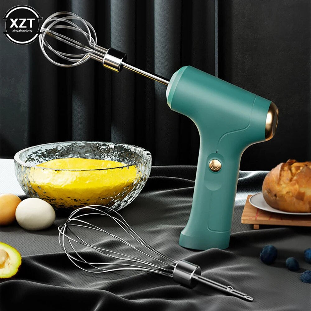 USB Wireless Hand Mixer: 3-Speed Power