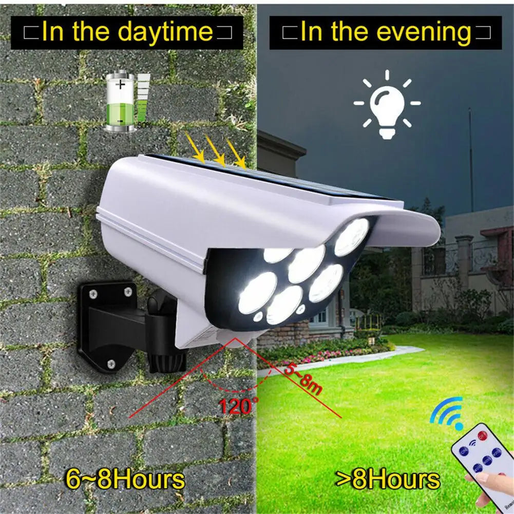 77 Led Solar Sensor Security Dummy Camera