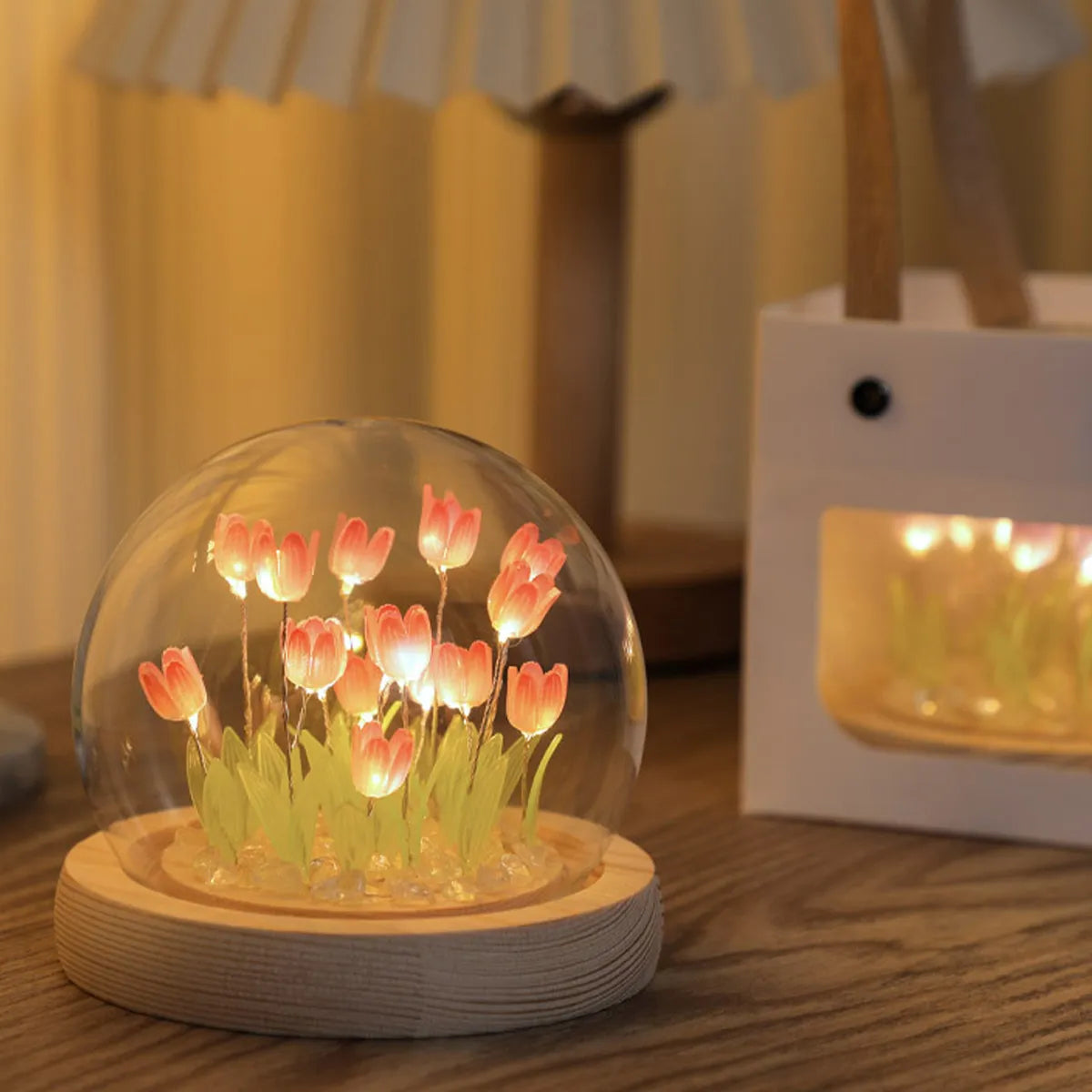 10/20Pcs Tulip Night Light Battery