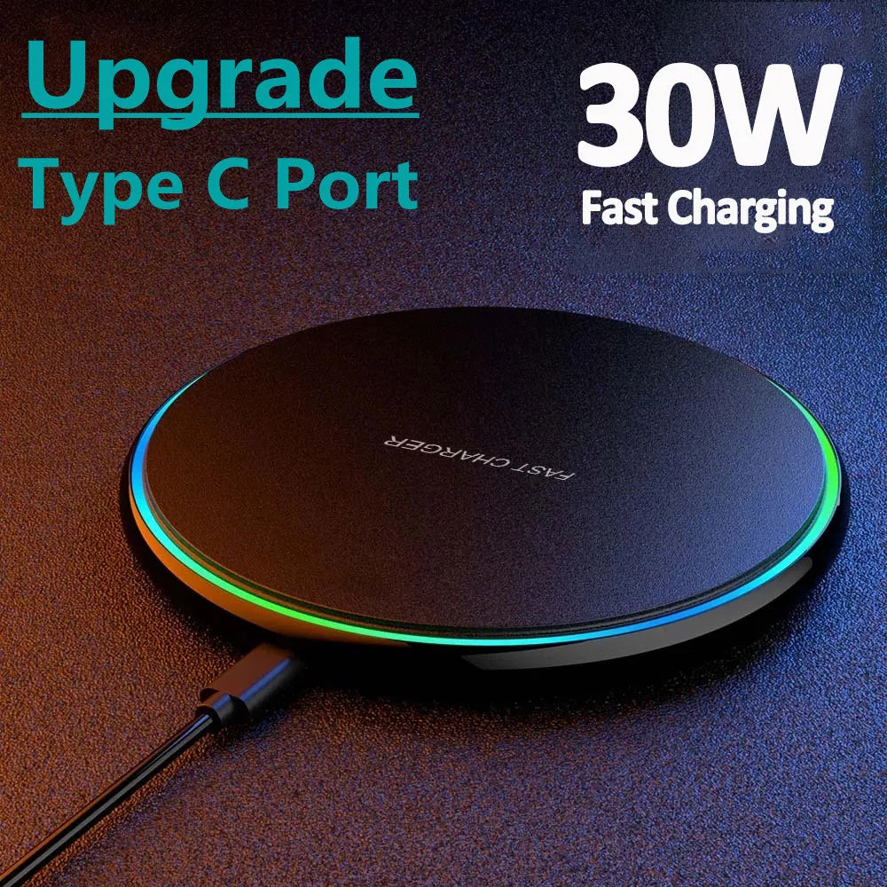 30W Fast Wireless Charger Pad