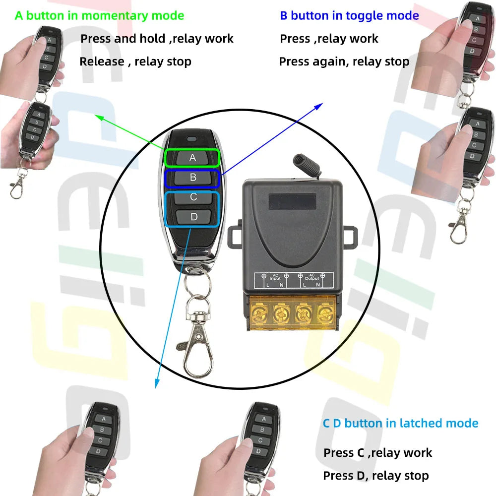 Wireless Light Remote Controller Switch