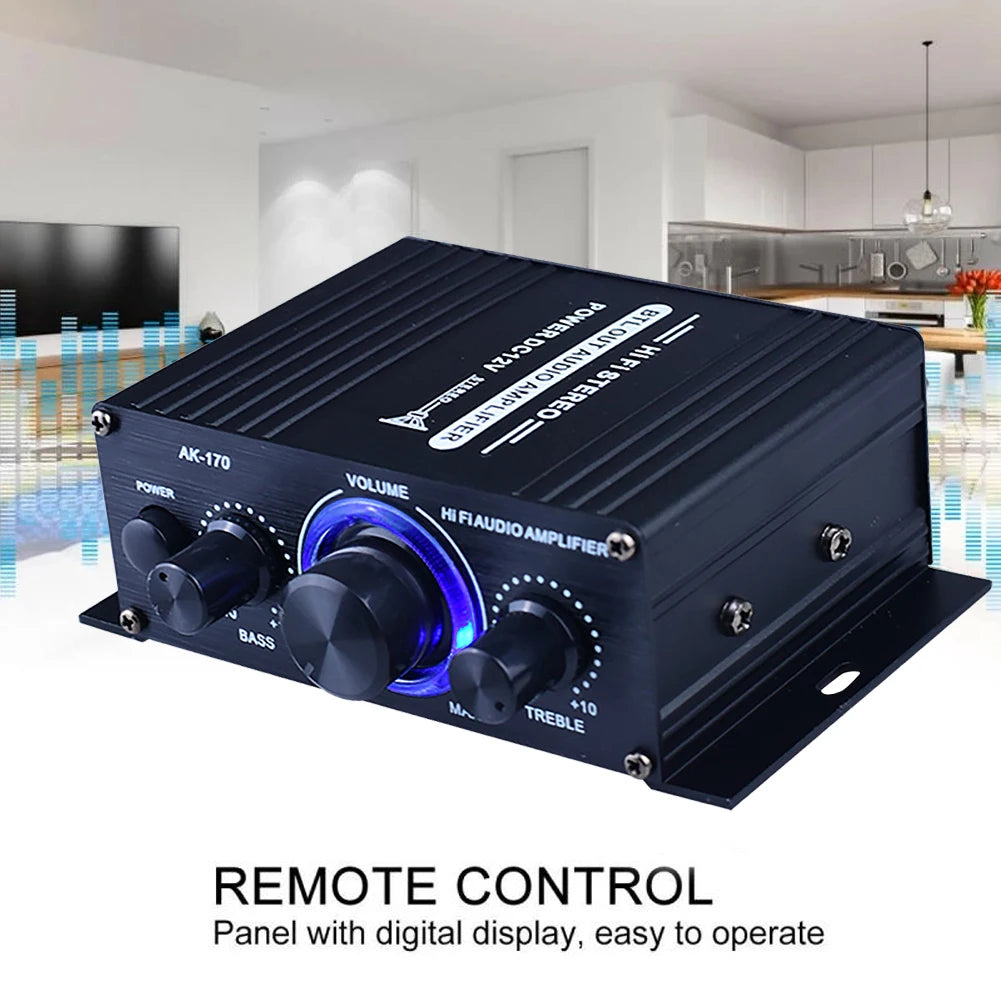 Home Digital Amplifiers Hifi Stereo Audio Power Amplifier 200W+200W Dual Channel Power Amp 125x75x40mm 1-2pcs