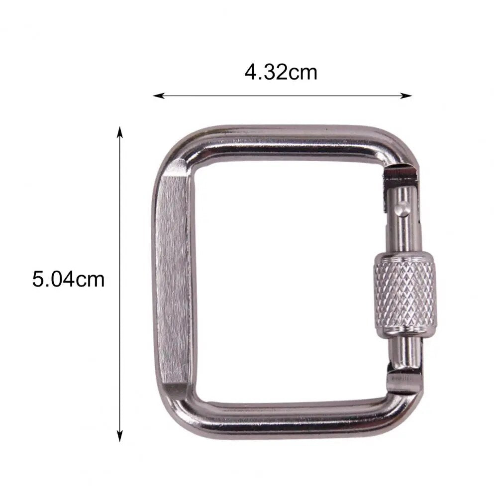 Square Carabiner Outdoor Camping Keychain