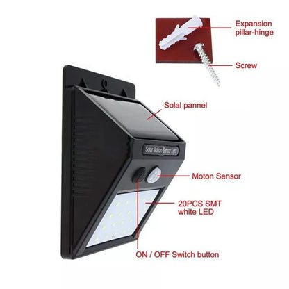 Outdoor Solar Light Lamp with Motion Sensor