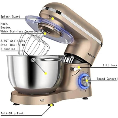 6.5-QT 660W 6-Speed Tilt-Head Food Mixer