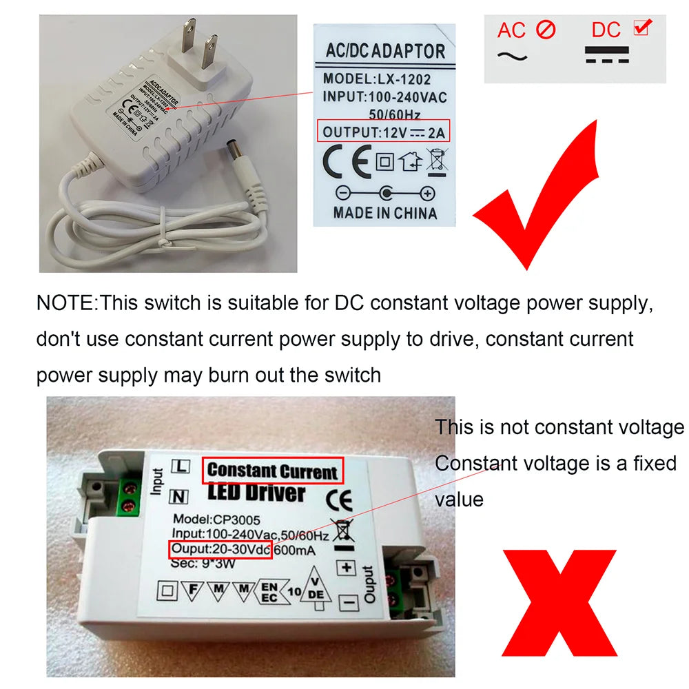 5V 12V 24V Dimmer Switch Touch Sensor